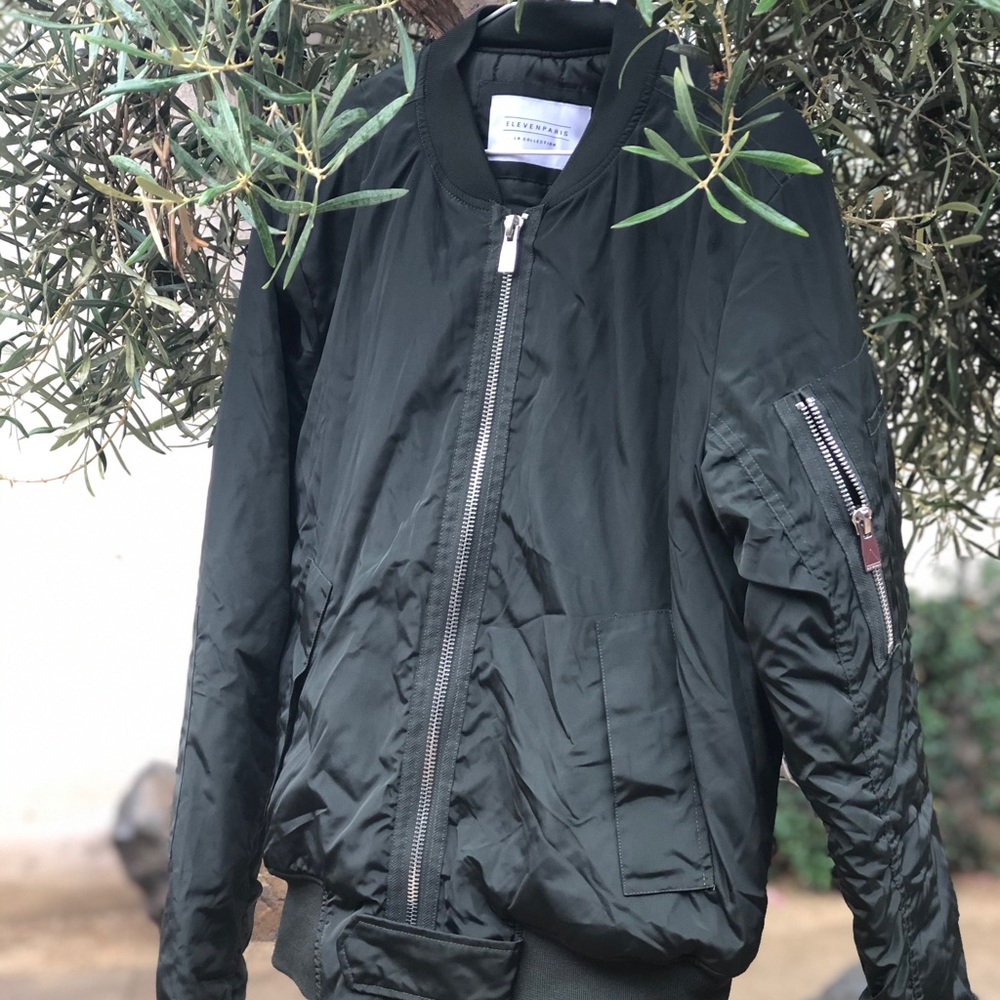 NW Eleven Paris Men Suxy Bomber Olive Green, M